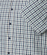 Casa Moda Casual Fit Short Sleeve Shirt Blue/Yellow Check Northern