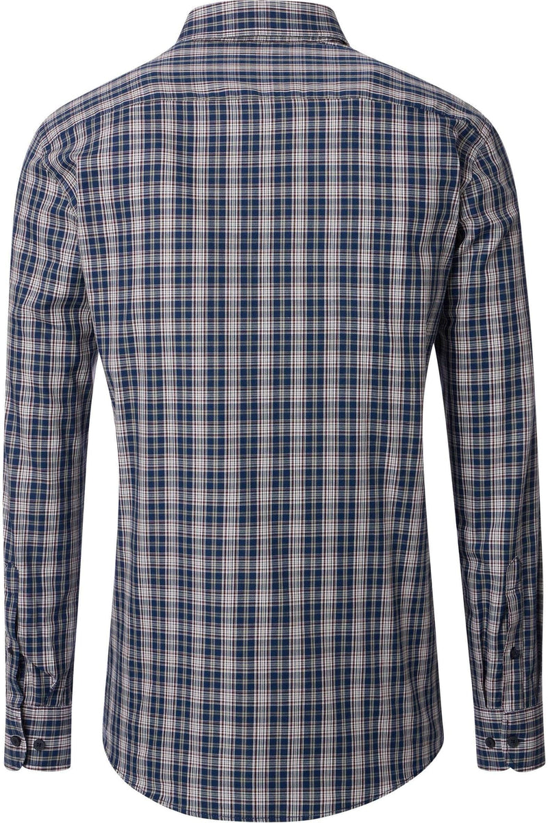 Casa Moda Comfort Fit Check Shirt Blue Northern Ireland Belfast