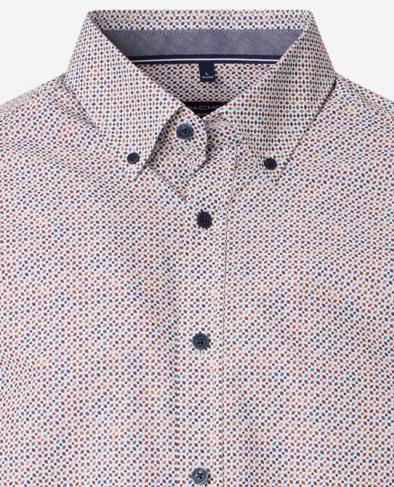 Casa Moda Comfort Fit LS Shirt Brown Northern Ireland Belfast