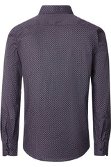 Casa Moda Comfort Fit Shirt Blue/Burgundy Circle Print Northern