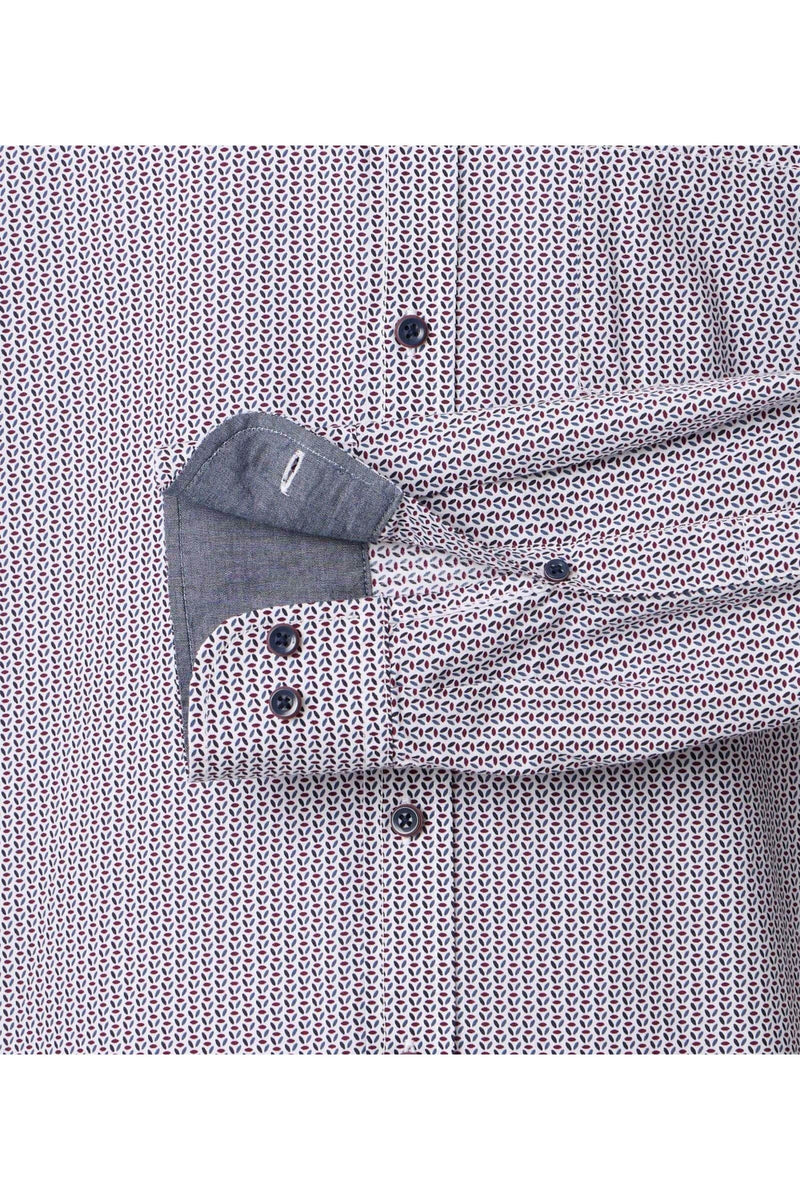 Casa Moda Comfort Fit Shirt Red Print Northern Ireland Belfast