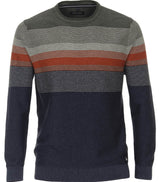 Casa Moda Crew Neck Pullover Sweater - Orange