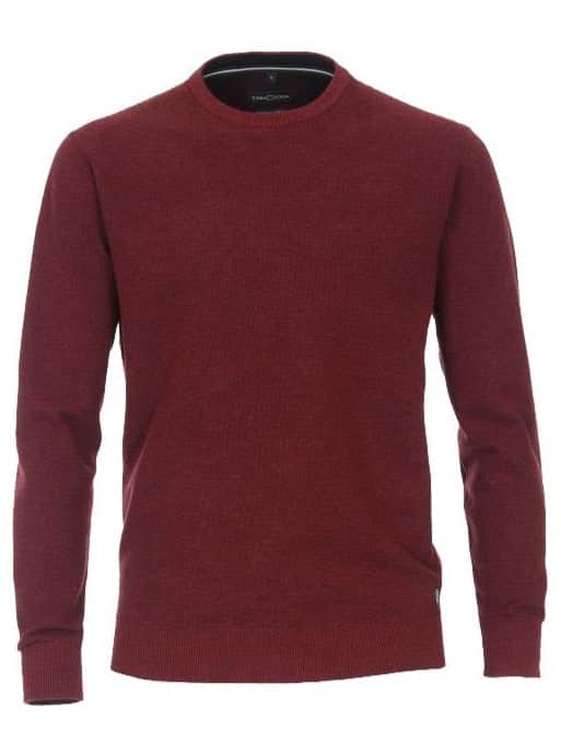 Casa Moda Crew Neck Sweater 413705800 416 Merlot Burgundy