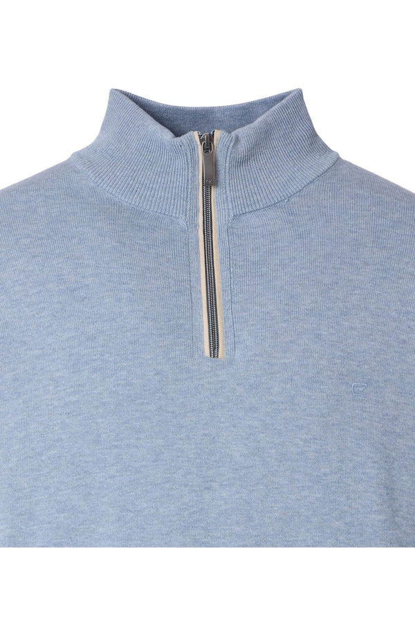 Casa Moda Half Zip Sweater Rain Washed Blue Northern Ireland Belfast