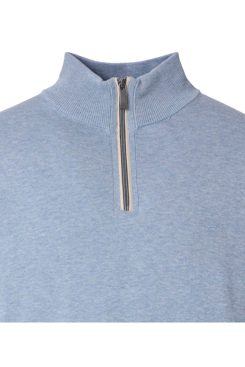 Casa Moda Half Zip Sweater Rain Washed Blue Northern Ireland Belfast
