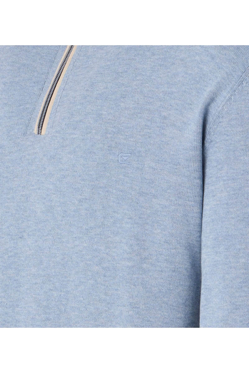 Casa Moda Half Zip Sweater Rain Washed Blue Northern Ireland Belfast