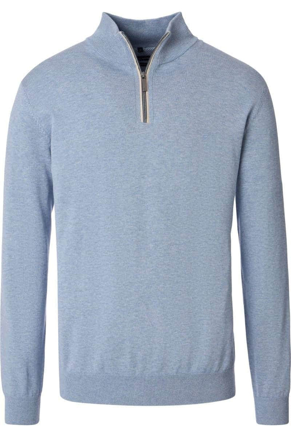 Casa Moda Half Zip Sweater Rain Washed Blue Northern Ireland Belfast