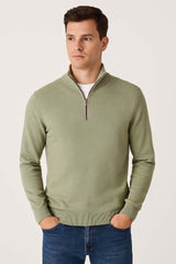 Casa Moda Half Zip Sweater Seagrass Northern Ireland Belfast
