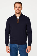 Casa Moda Half Zip Sweater Sky Captain Navy Northern Ireland Belfast