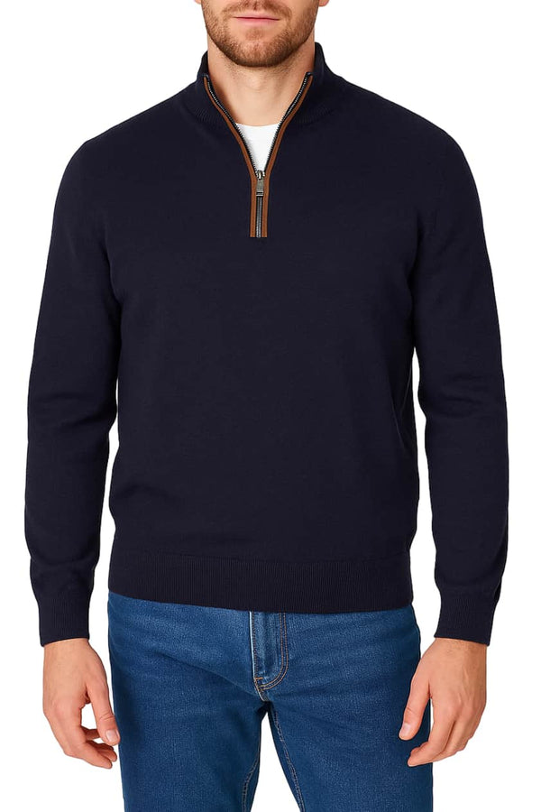 Casa Moda Half Zip Sweater Sky Captain Navy Northern Ireland Belfast