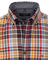 Casa Moda Long Sleeve Check Shirt Multi Casual Fit.