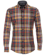 Casa Moda Long Sleeve Check Shirt Multi Casual Fit.