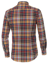 Casa Moda Long Sleeve Check Shirt Multi Casual Fit.