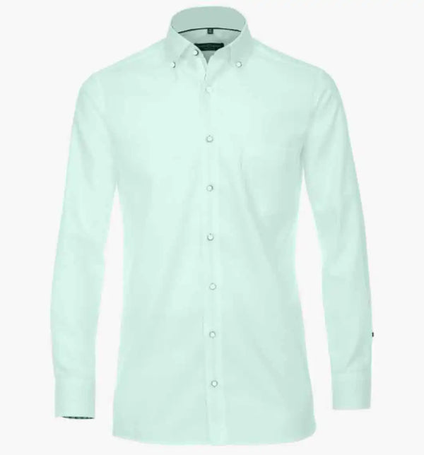 Casa Moda Long Sleeve Oxford Shirt Casual Fit Mint Green.