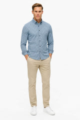 Casa Moda Long Sleeve Shirt Printed Blue Northern Ireland Belfast