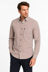 Casa Moda LS Check Shirt Burnt Orange Northern Ireland Belfast
