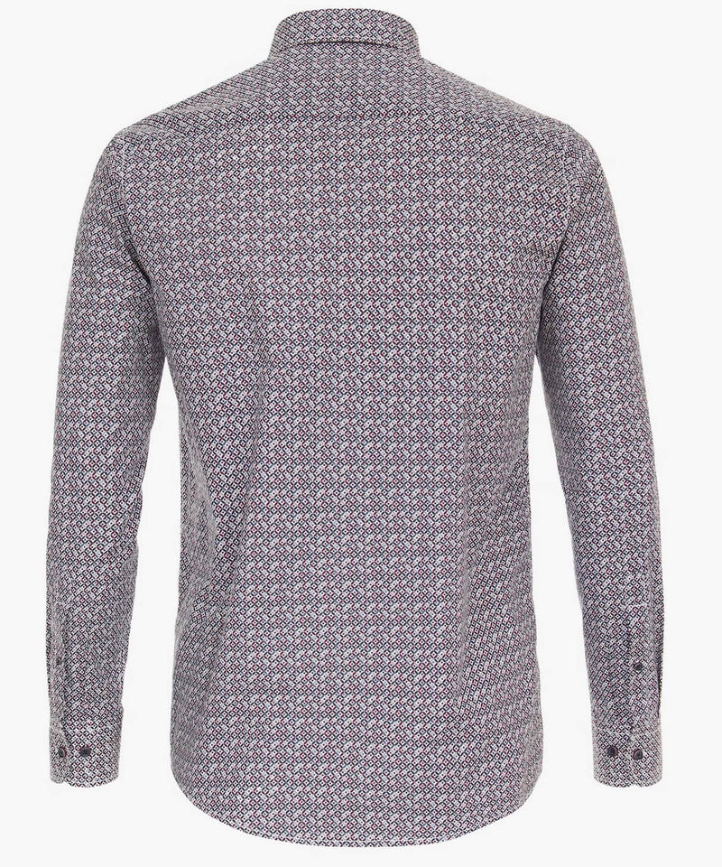 Casa Moda LS Shirt Comfort Fit 444242200/400 Navy/Burgundy Northern