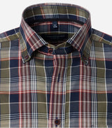 Casa Moda Mens Casual Fit Shirt Blue/Green Check Northern Ireland