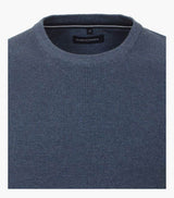 Casa Moda Men’s Crew Neck Pullover Sweater Mid Blue Ballynahinch