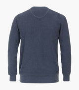Casa Moda Men’s Crew Neck Pullover Sweater Mid Blue Ballynahinch