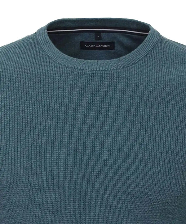 Casa Moda Men’s Crew Neck Pullover Sweater Turquoise Ballynahinch