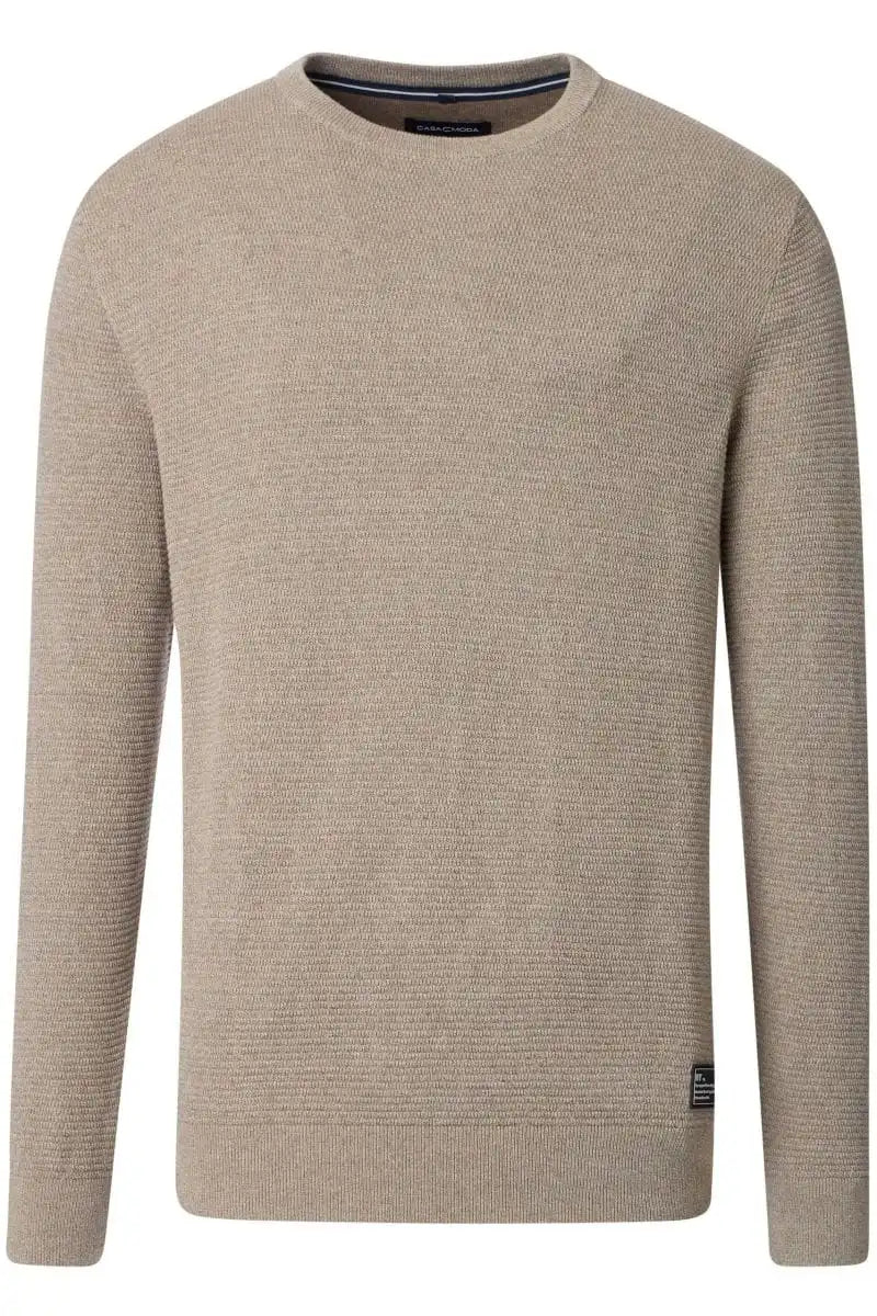 Casa Moda Mens Crew Neck Sweater Beige Northern Ireland Belfast