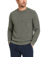 Casa Moda Mens Crew Neck Sweater Four Leaf Clover Green Northern