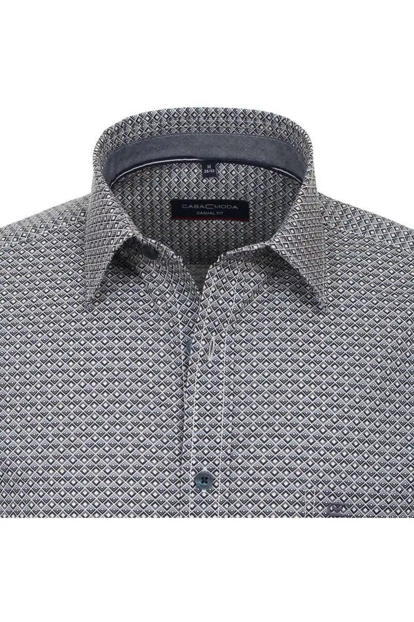 Casa Moda Men’s LS Shirt 434140200/100 Comfort Fit Blue Ballynahinch