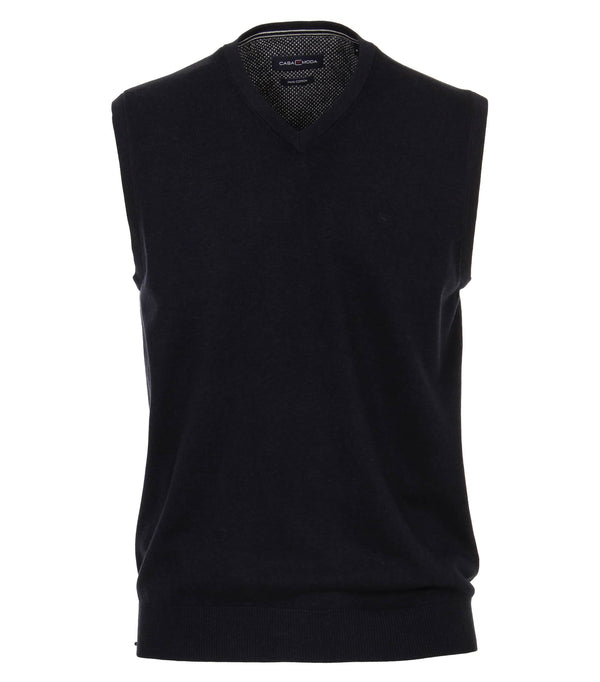 Casa Moda Mens Slipover Sleeveless Sweater Navy Northern Ireland
