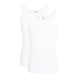 Ceceba Mens Vests 2 Pack White Northern Ireland Belfast