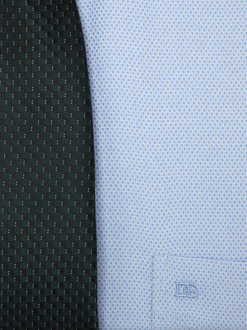 Daniel Graham Shirt & Tie Set Regular Fit Blue Northern Ireland