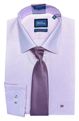 Daniel Grahame Gordon Shirt & Tie Set Regular Fit 15663T-62 Light Pink