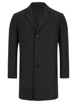 Daniel Grahame Mens Osbourne Overcoat 90461/09 Charcoal Ballynahinch