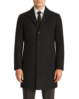 Daniel Grahame Mens Osbourne Overcoat Houndstooth Charcoal Northern
