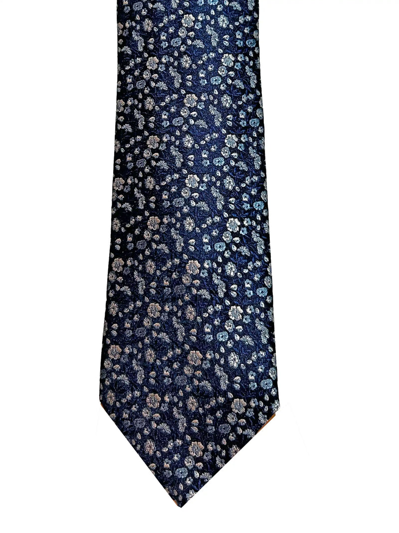 Daniel Grahame Mens Tie & Pocket Square Set TP2373-28 Blue Northern