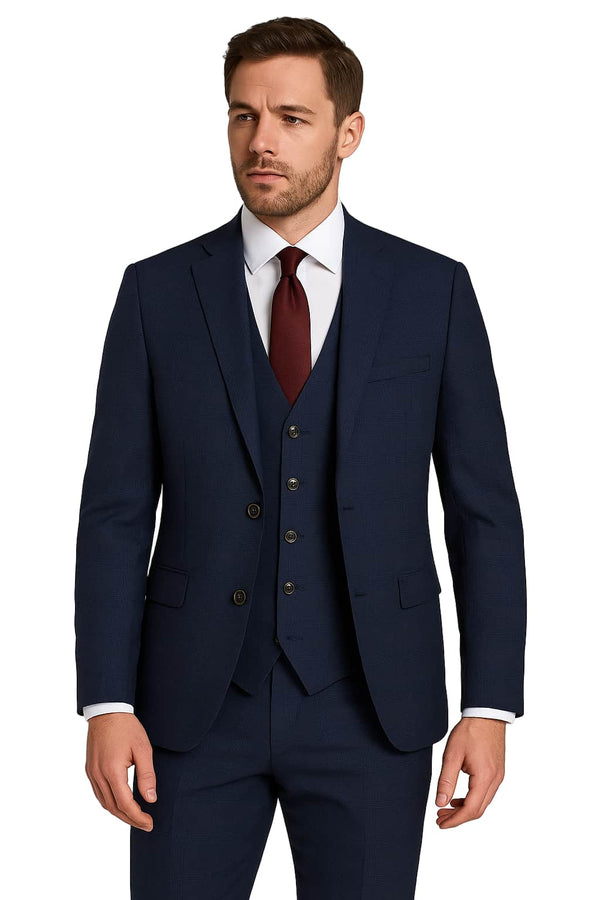 Daniel Grahame Mix & Match Suit Navy Check Northern Ireland Belfast