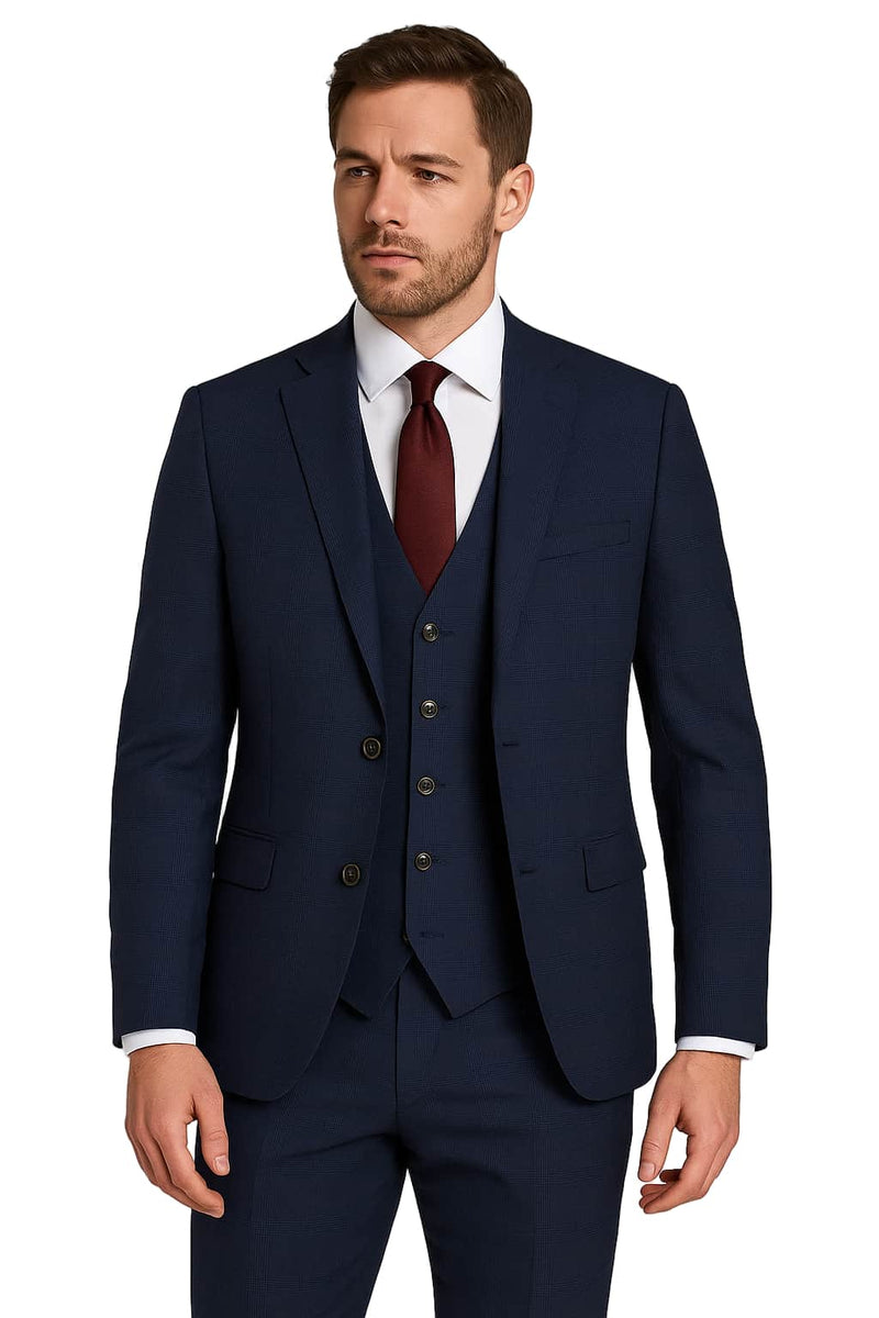 Daniel Grahame Mix & Match Suit Navy Check Northern Ireland Belfast
