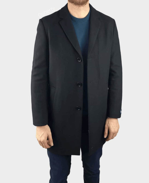Daniel Grahame Osbourne Overcoat Black