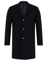Daniel Grahame Osbourne Wool Overcoat Black Northern Ireland Belfast