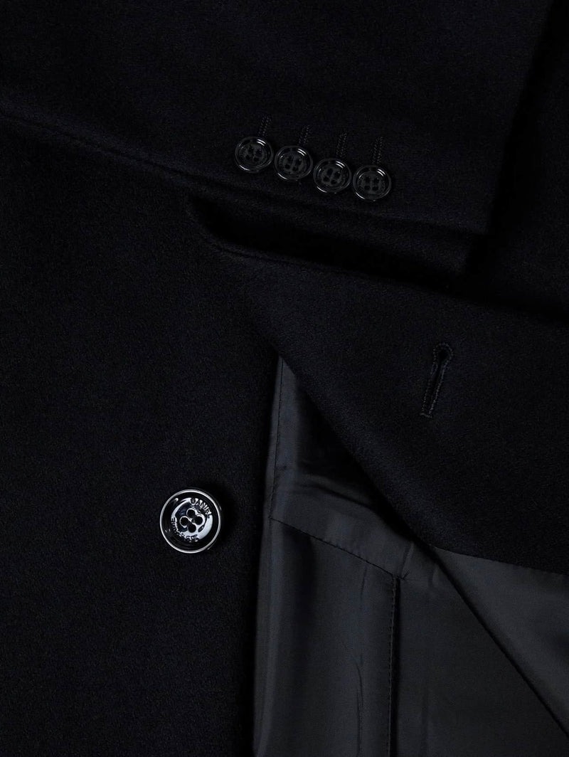 Daniel Grahame Osbourne Wool Overcoat Black Northern Ireland Belfast