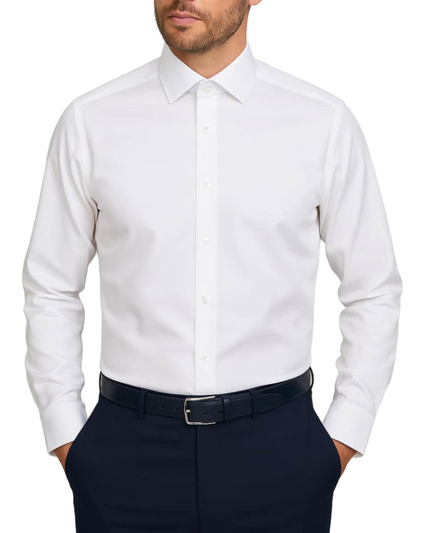 Daniel Grahame Regular Fit White Dress Shirt Northern Ireland Belfast