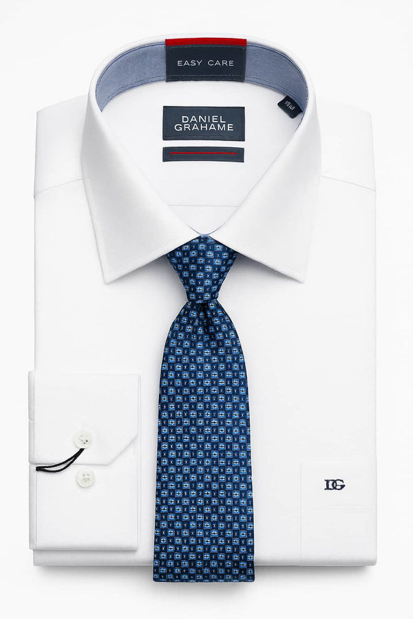 Daniel Grahame Shirt & Tie Set White Northern Ireland Belfast
