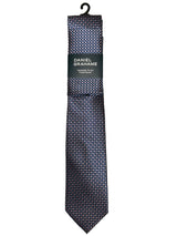 Daniel Grahame Tie & Pocket Square Set Navy/Pink Dots Northern