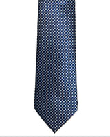 Daniel Grahame Tie & Pocket Square Set Navy/Silver Dots Northern