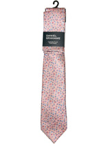 Daniel Grahame Tie & Pocket Square Set Pink/Blue Floral Northern