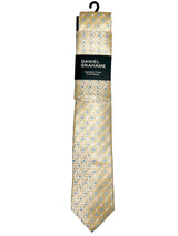 Daniel Grahame Tie & Pocket Square Set Yellow/Blue Floral Northern