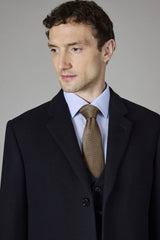 Daniel Grahame Tie & Pocket Square Set Yellow Gold/Navy Northern