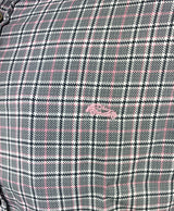 Dario Beltran Limpias Slim Fit Shirt - Black Pink Check