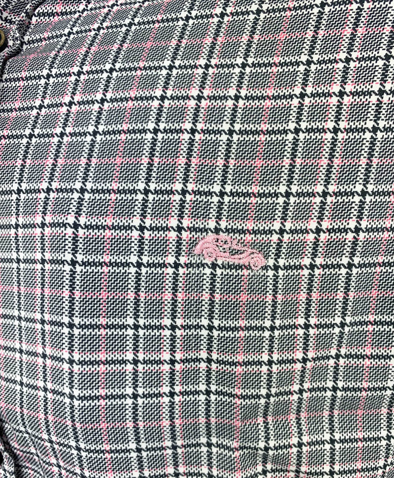 Dario Beltran Limpias Slim Fit Shirt - Black Pink Check