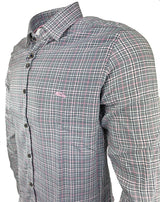 Dario Beltran Limpias Slim Fit Shirt - Black Pink Check
